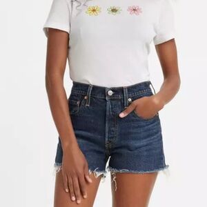 Levi's 501® Original High Rise Denim Dark‎ Wash Shorts Sz 32